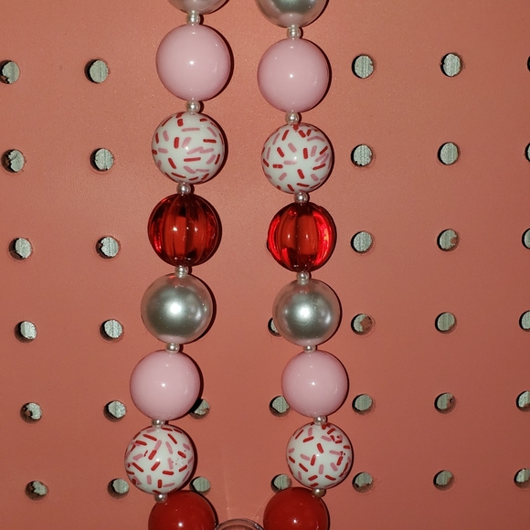 Children's necklace "Be mine" handmade valentines day gift for kids